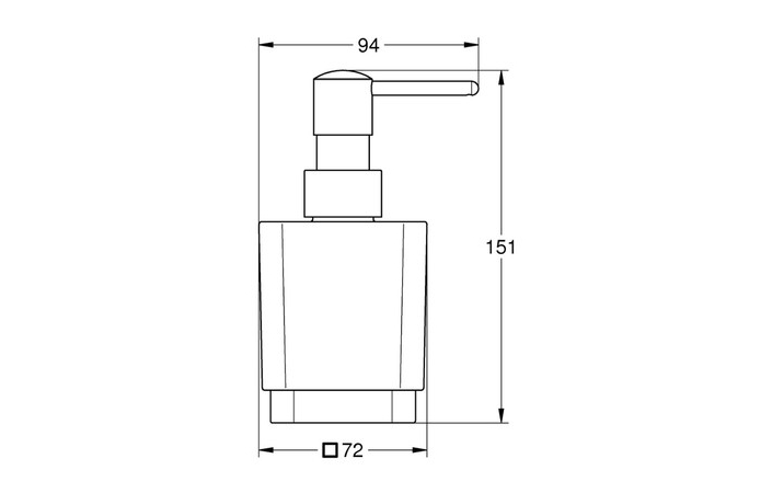 Дозатор для жидкого мыла Selection Cube (40805000), Grohe - Зображення 4