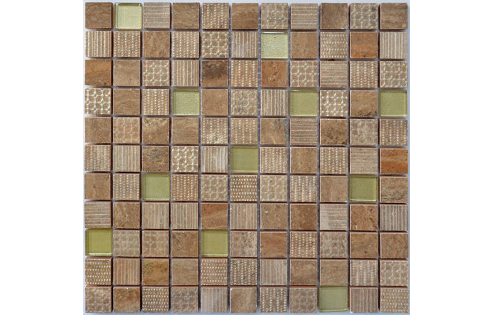 Мозаїка СМ 3040 С2 Brown-Gold 300x300x9 Котто Кераміка - Зображення 81712-cm-3040-c2-brown-gold.jpg