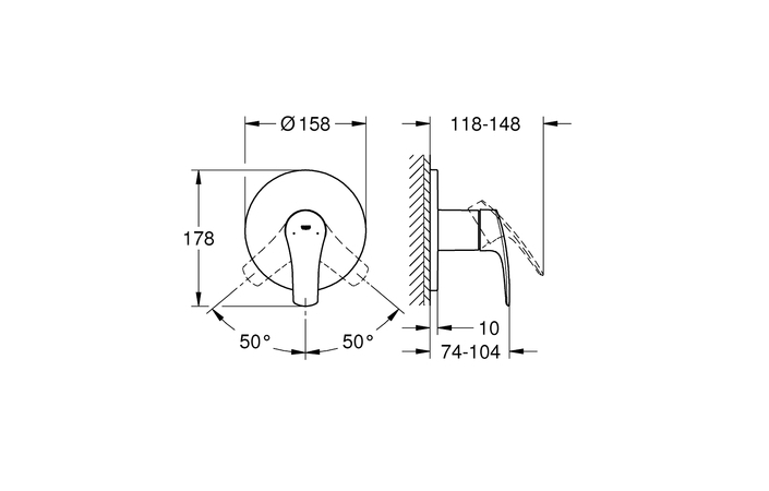 Смеситель для душа Eurosmart 24042003 Grohe - Зображення 83468587-974a4.jpg