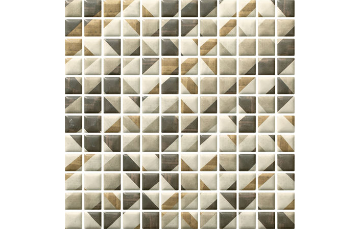 Enya Grafit Mozaika (K.2,3X2,3) Mix Мозаика 29,8×29,8 см, Paradyz - Зображення 83cdd-paradyz_enya_grafit_mix_mozaika_prasowana_298x298.jpg