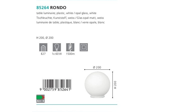 Настольная лампа RONDO (85264), EGLO - Зображення 85264--.jpg