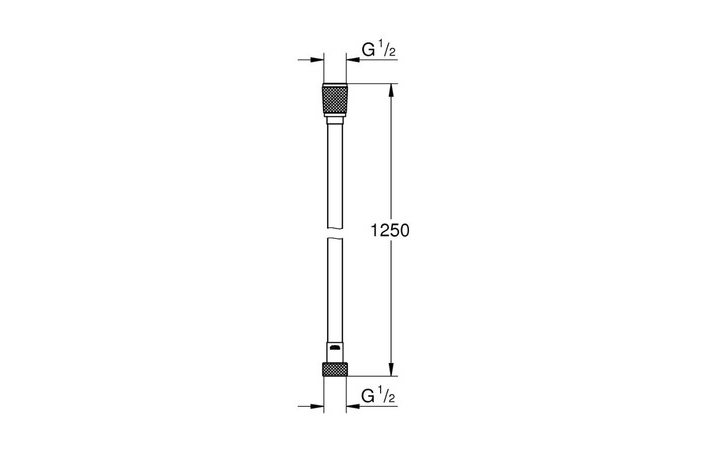 Душевой шланг 1250 мм Silverflex Longlife (26335000), Grohe - Зображення 8746d-26335.jpg