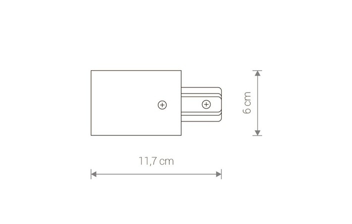 Ввод питания PROFILE RECESSED POWER END CAP WHITE (8972), Nowodvorski - Зображення 8972--.jpg