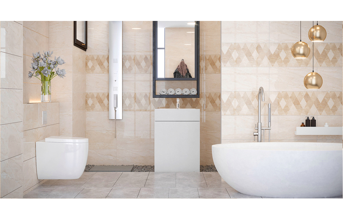 Плитка керамогранитная Marmo Milano серый 607x607x10 Golden Tile - Зображення 8a560-0195596001563273465.jpg