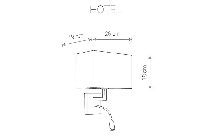 Бра HOTEL LED GRAY (9302), Nowodvorski - Зображення 9302-.jpg