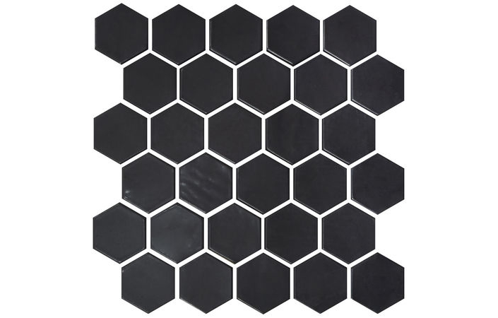 Мозаика H 6021 Hexagon Black MATT 295x295x9 Котто Керамика - Зображення 971a7-h-6021-black-mat-.jpg