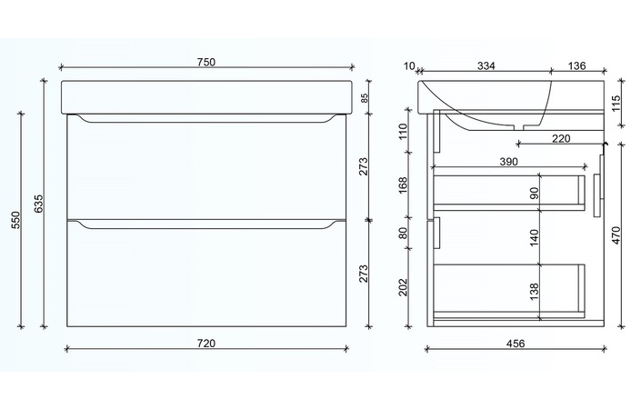 Шкафчик с умывальником 75 Smile Square White matt SM-75 ПБ+500.249.01.1 Air-Line - Зображення 99051282-1abcd.jpg