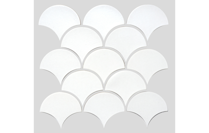 Мозаїка Scales SC 6024 White А+В 285×275x9 Котто Кераміка - Зображення 9c0c1-scales-sc-6024-a-white.jpg