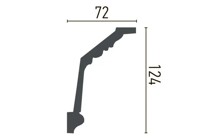 Карниз поліуретановий Gaudi Decor (C 121 Flexi), ELITE DECOR - Зображення ATUI6W1_C_121_Flexi-.jpg