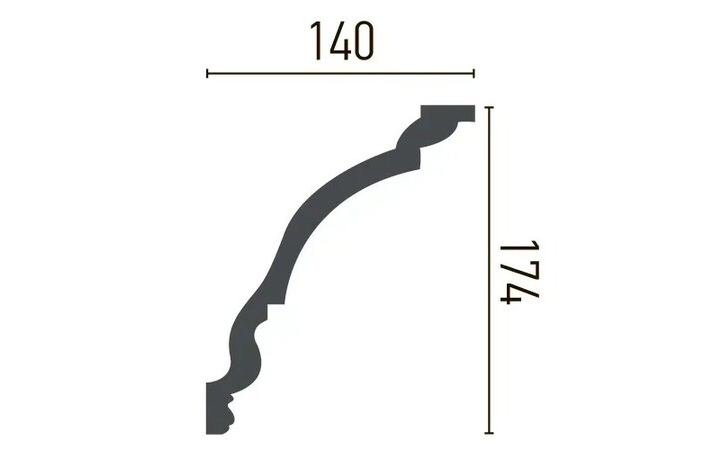 Карниз поліуретановий Gaudi Decor (C 127), ELITE DECOR - Зображення ATUI6W1_C_127-.jpg