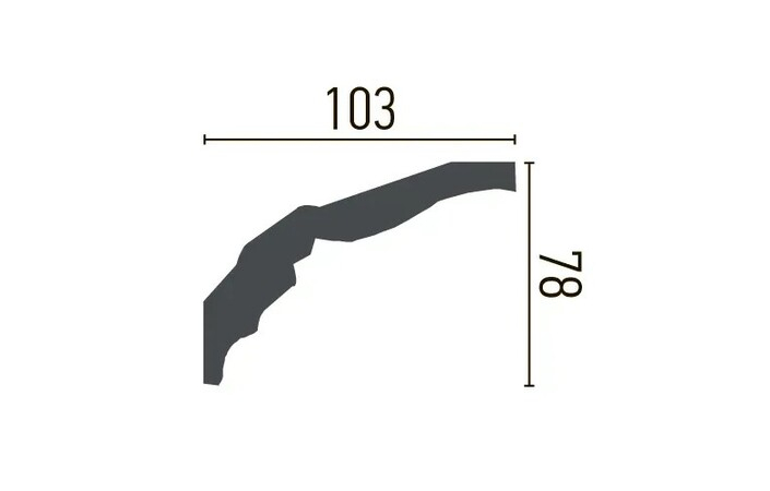 Карниз поліуретановий Gaudi Decor (C 144 Flexi), ELITE DECOR - Зображення ATUI6W1_C_144_Flexi-.jpg