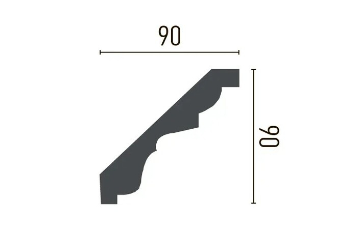 Карниз поліуретановий Gaudi Decor (C 177), ELITE DECOR - Зображення ATUI6W1_C_177-.jpg