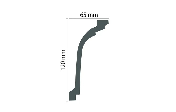 Карниз поліуретановий Gaudi Decor (P 136 Flexi), ELITE DECOR - Зображення ATUI6W1_P_136_Flexi-.jpg