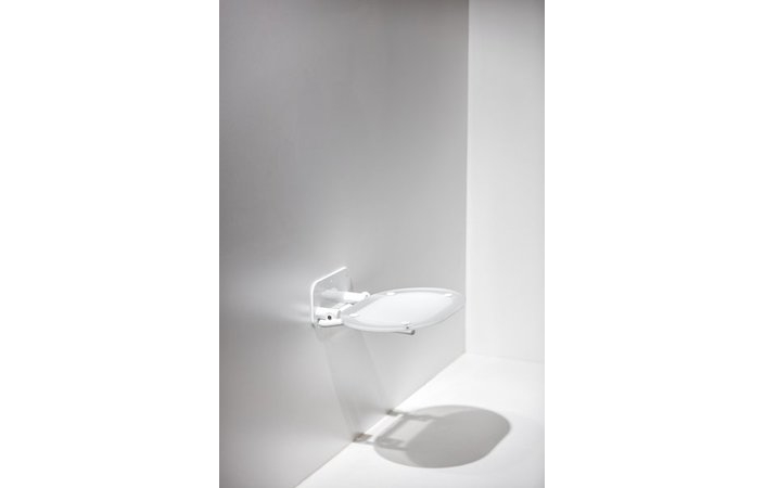 Сиденье для душа CHROME CLEAR-WHITE, RAVAK - Зображення B8F0000028-1.jpg
