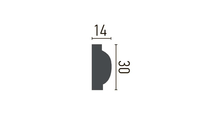 Молдинг с полиуретановым орнаментом Gaudi Decor (CR 407 2.44м Flexi), ELITE DECOR - Зображення CR_407_Flexi-.jpg