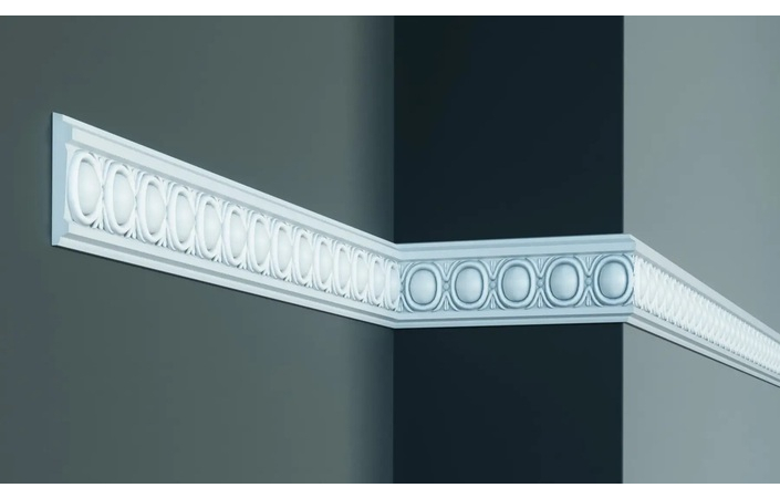 Молдинг с полиуретановым орнаментом Gaudi Decor (CR 602 2.44м Flexi), ELITE DECOR - Зображення CR_602_Flexi.jpg