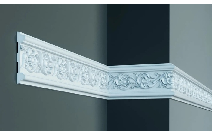 Молдинг с полиуретановым орнаментом Gaudi Decor (CR 632 2.44м Flexi), ELITE DECOR - Зображення CR_632_Flexi.jpg