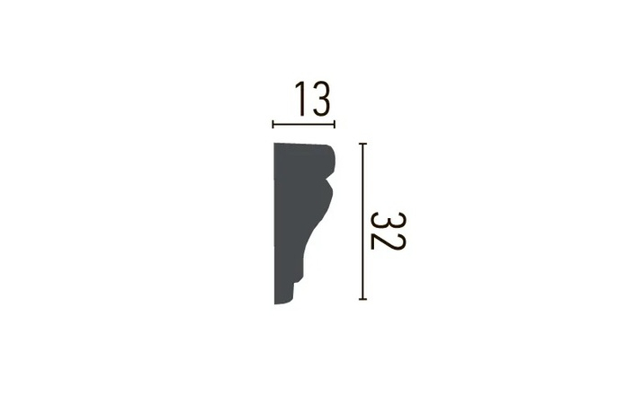 Молдинг с полиуретановым орнаментом Gaudi Decor (CR 685 2.44м Flexi), ELITE DECOR - Зображення CR_685_Flexi-.jpg