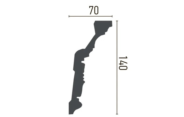 Карниз полиуретановый Gaudi Decor (С 1012.44м Flexi), ELITE DECOR - Зображення C_1012_Flexi-.jpg