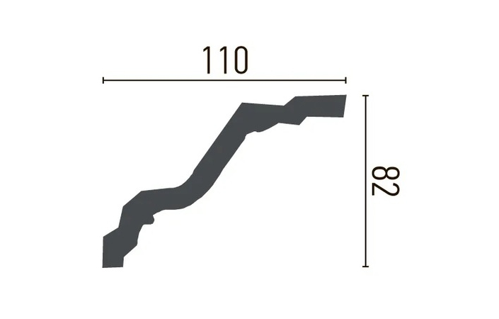 Карниз полиуретановый Gaudi Decor (C 1030), ELITE DECOR - Зображення C_1030-.jpg