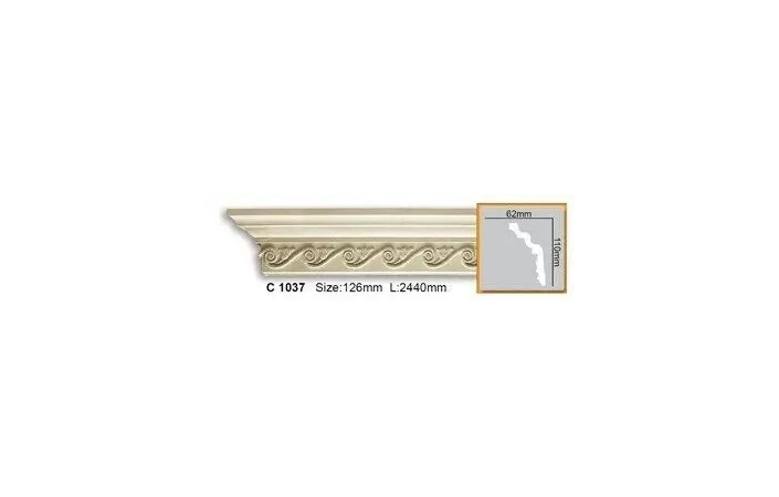 Карниз полиуретановый Gaudi Decor (C 1037), ELITE DECOR - Зображення C_1037.jpg