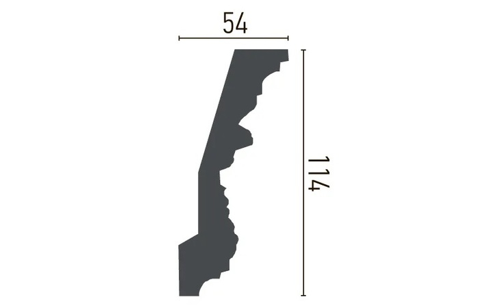 Карниз поліуретановий Gaudi Decor (C 124), ELITE DECOR - Зображення C_124-.jpg