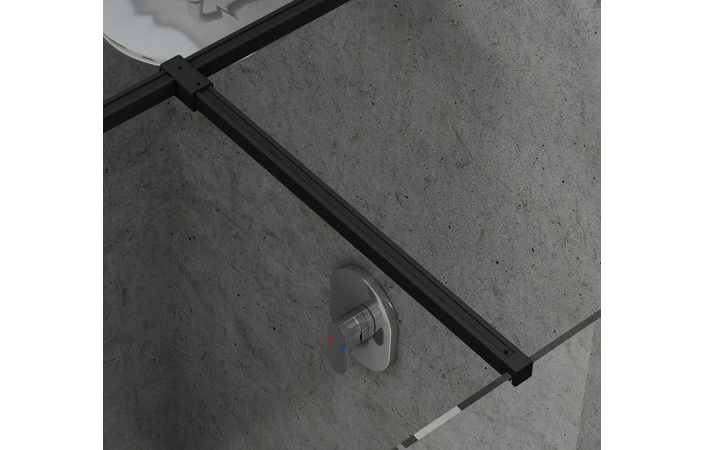 Набір тримачів душової кабіни W SET-Uni T connection black, RAVAK - Зображення GWD010003024.jpg