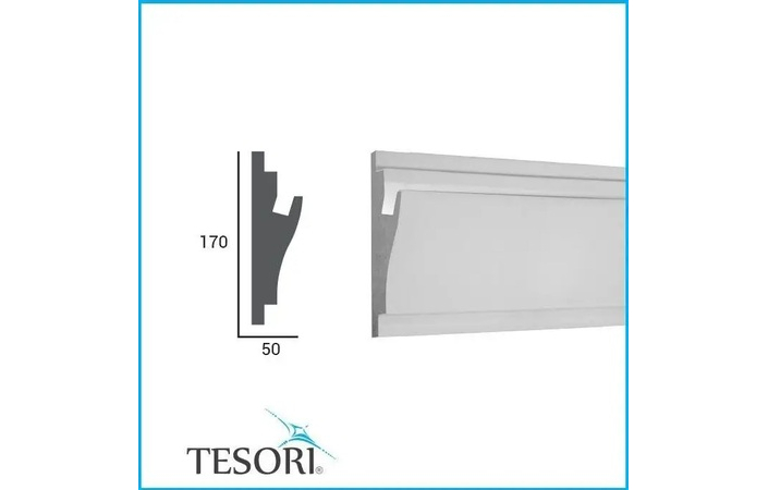 Карниз для LED освітлення Tesori (KD 403), ELITE DECOR - Зображення KD_403-.jpg