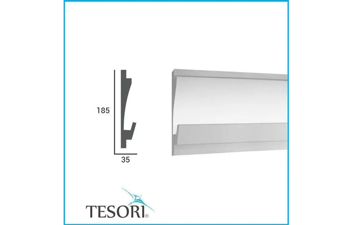 Карниз для LED освітлення Tesori (KD 406), ELITE DECOR - Зображення KD_406-.jpg