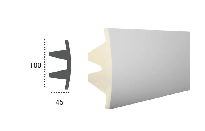 Карниз полиуретановый Tesori (KF 503), ELITE DECOR - Зображення KF_503-.jpg