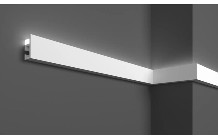 Карниз полімерний для LED освітлення Grand Decor (KH 903 Flex), ELITE DECOR - Зображення KH_903_Flex.jpg