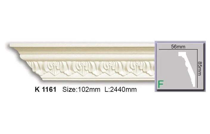 Карниз поліуретановий Harmony (K 1161 2.44м Flexi), ELITE DECOR - Зображення K_1161_Flexi.jpg