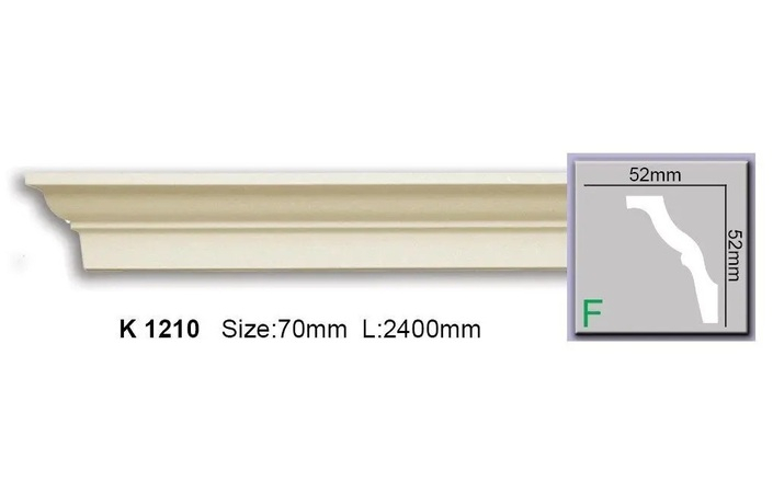 Карниз поліуретановий Harmony (K 1201 2.44м Flexi), ELITE DECOR - Зображення K_1201_Flexi.jpg