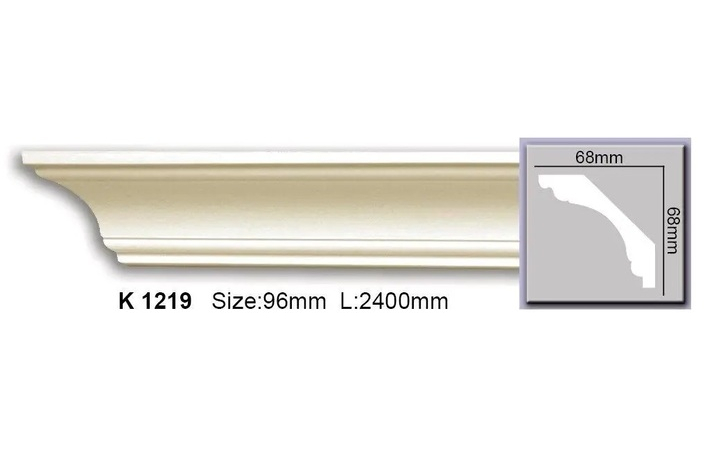 Карниз полиуретановый Harmony (K 1219 2.44м Flexi), ELITE DECOR - Зображення K_1219_Flexi.jpg