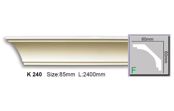 Карниз поліуретановий Harmony (K 240 2.44м Flexi), ELITE DECOR - Зображення K_240_Flexi.jpg