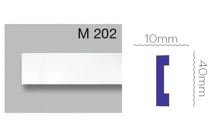 Плинтус полиуретановый Harmony (M 202), ELITE DECOR - Зображення M_202.jpg