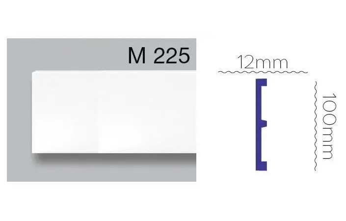 Плинтус полиуретановый Harmony (M 225), ELITE DECOR - Зображення M_225.jpg