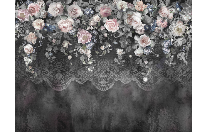 Фотошпалери LeoPrint Квіти на мереживі - Зображення OML9BJH_PW-0062.jpg