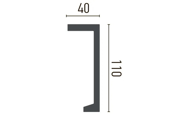 Карниз полиуретановый Gaudi Decor (P 890), ELITE DECOR - Зображення P_890-.jpg