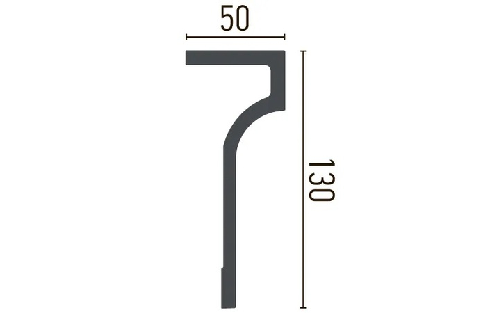 Карниз полиуретановый Gaudi Decor (P 891), ELITE DECOR - Зображення P_891-.jpg