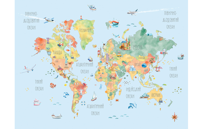 Фотошпалери LeoPrint Нотатки мандрівника - Зображення VCE6XUC_PW-0011.jpg
