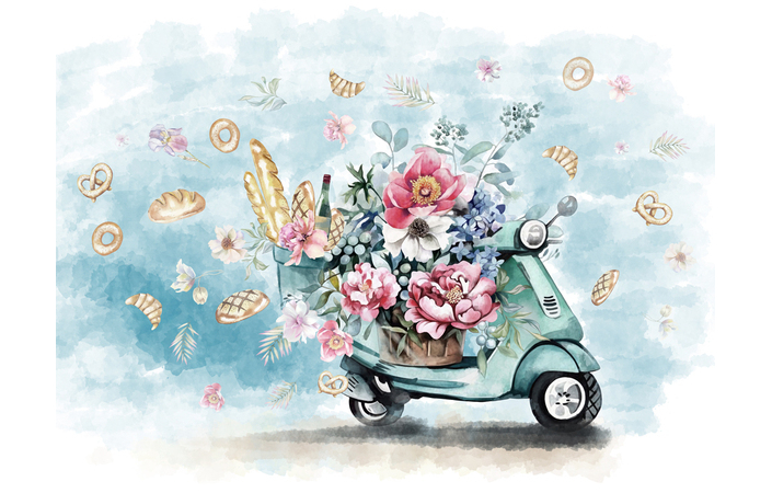 Фотошпалери LeoPrint Ранковий круасан - Зображення VCE6XUC_PW-0015.jpg