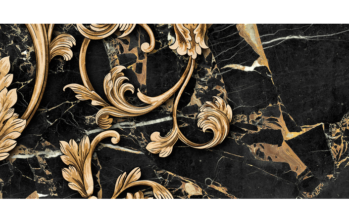 Декор Saint Laurent Decor №4 чёрный 300x600x9 Golden Tile - Зображення a18f9-decor4.jpg