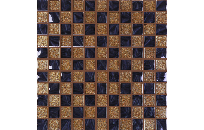 Мозаїка GM 8013 CC Brown Gold-Black Pearl S4 300x300x8 Котто Кераміка - Зображення a8715-gm-8013-brown.jpg