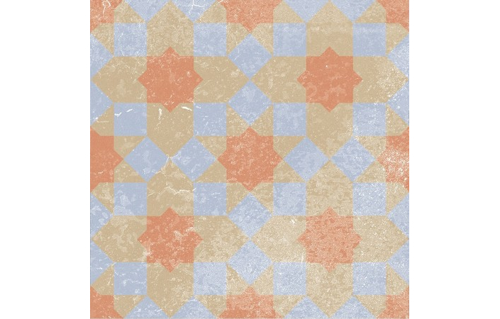 Плитка керамогранітна Ethno №16 мікс 186x186x8 Golden Tile - Зображення c0f05-2563877_00f.jpg