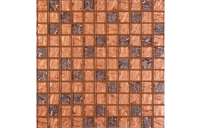 Мозаика GM 8017 C2 Brown S2 Rose-Bronze S7 300×300x8 Котто Керамика - Зображення c351f-gm-8017-brown.jpg