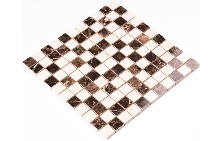 Мозаика СМ 3022 С2 Brown-White 300×300x9 Котто Керамика - Зображення c6904-cm-3022-c2-brown-white.jpg