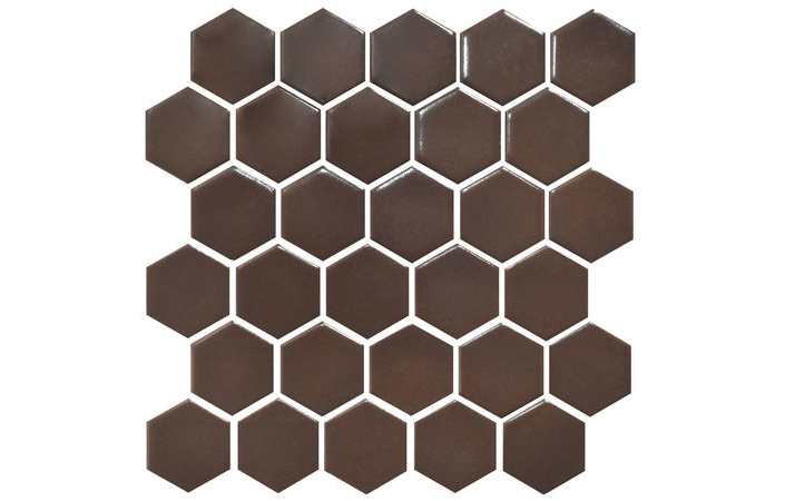 Мозаїка H 6005 Hexagon Coffee Brown 295×295x9 Котто Кераміка - Зображення ca44c-h-6005-coffe-brown-.jpg