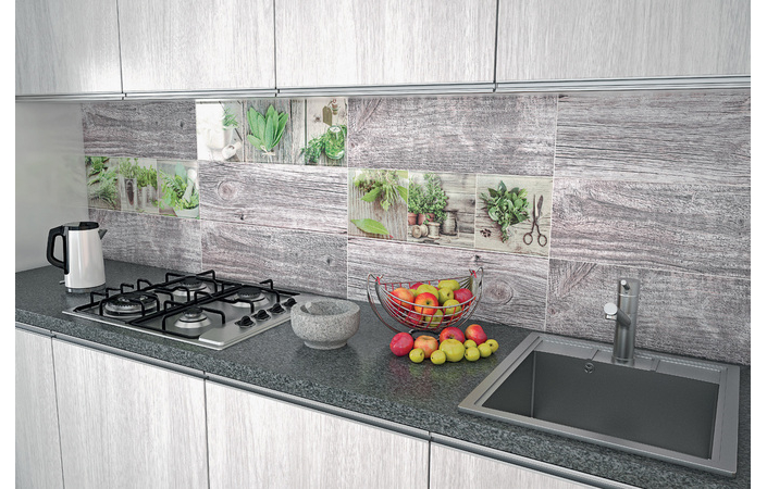 Декор Salerno Glass Kitchen 3 Inserto 20x60x8,5 Konskie - Зображення 2