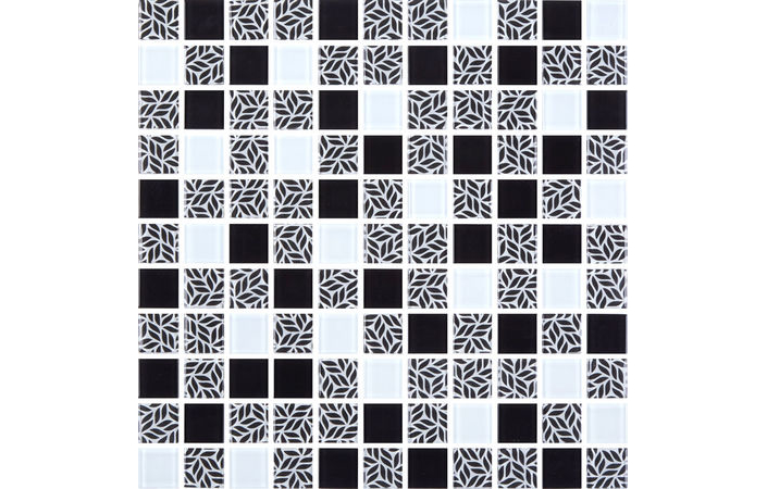 Мозаїка GMP 0825011 С3 Print 10-Black-White 300×300x8 Котто Кераміка - Зображення ced1a-gmp-0825011.jpg